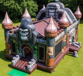 T5-2066 King Kong Theme Inflatable Castl...