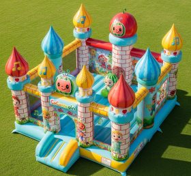 T5-2277 Cocomelon Theme Inflatable Castl...
