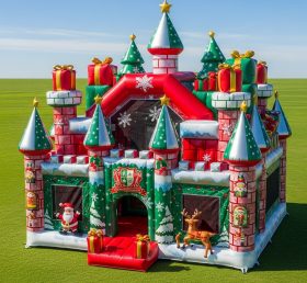 T5-2585 Christmas Theme Inflatable Castl...