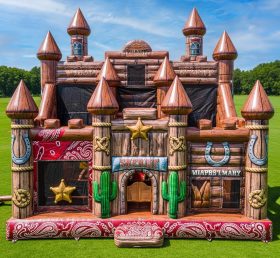 T5-2784 Wild West Theme Inflatable Castl...