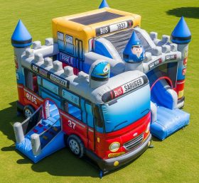 T5-2832 Bus Theme Inflatable Castles