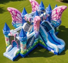 T5-2836 Butterfly Theme Inflatable Castl...