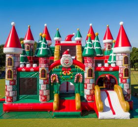 T5-2856 Christmas Theme Inflatable Castl...