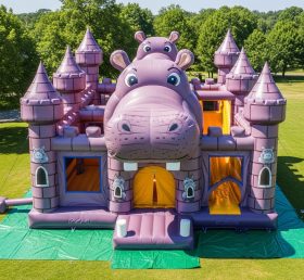 T5-2968 Hippo Theme Inflatable Castles