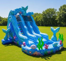 T8-9298 Mermaid Theme Inflatable Water S...
