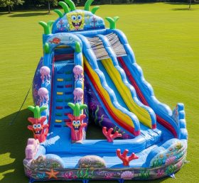 T8-9358 Spongebob Theme Inflatable Water...
