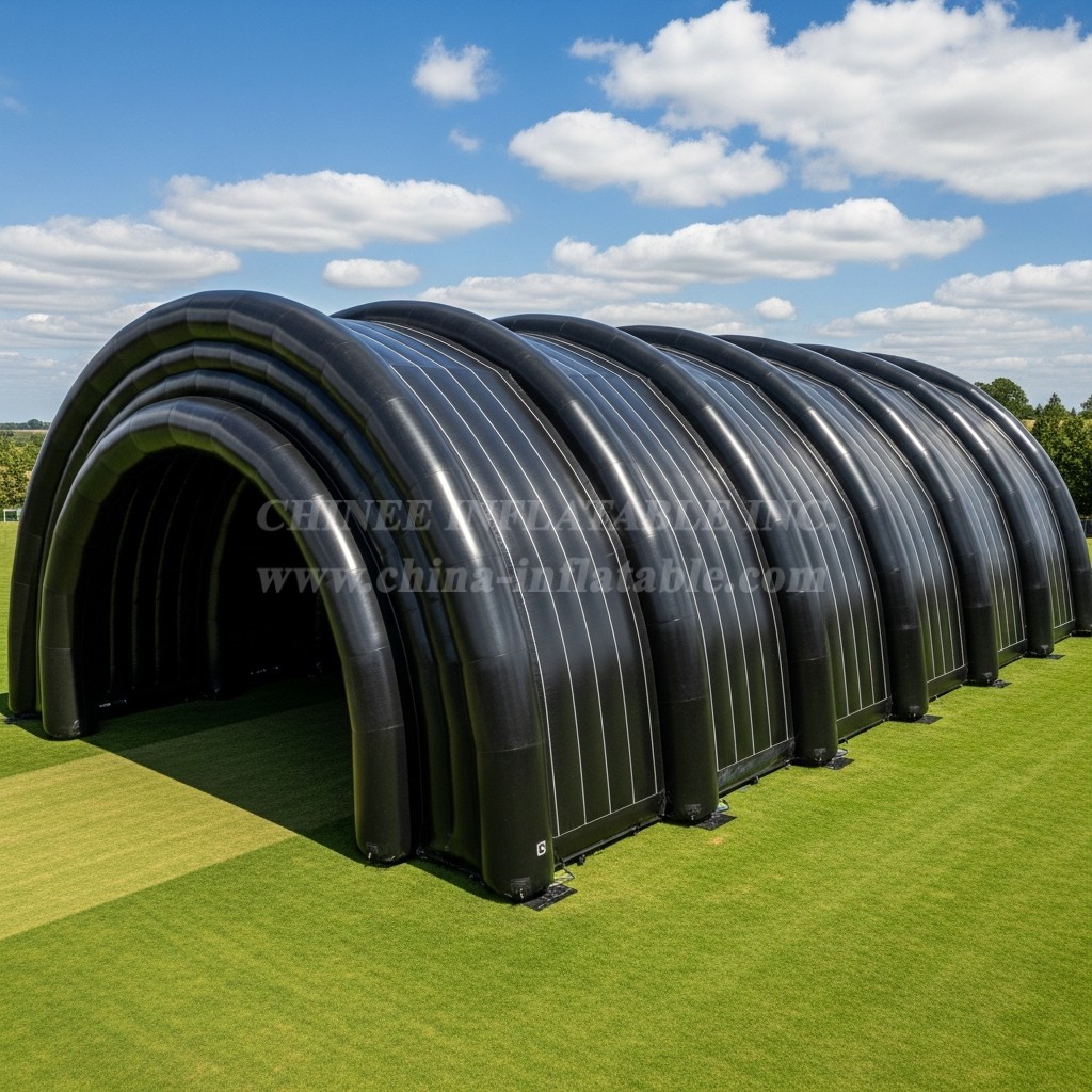 Tent1-6034 Arched Black Inflatable Tunnels Tent