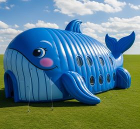 Tent1-6168 Whale Theme Inflatable Tunnel...