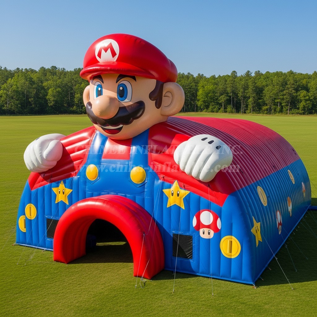 Tent1-6184 Mario Theme Inflatable Tent