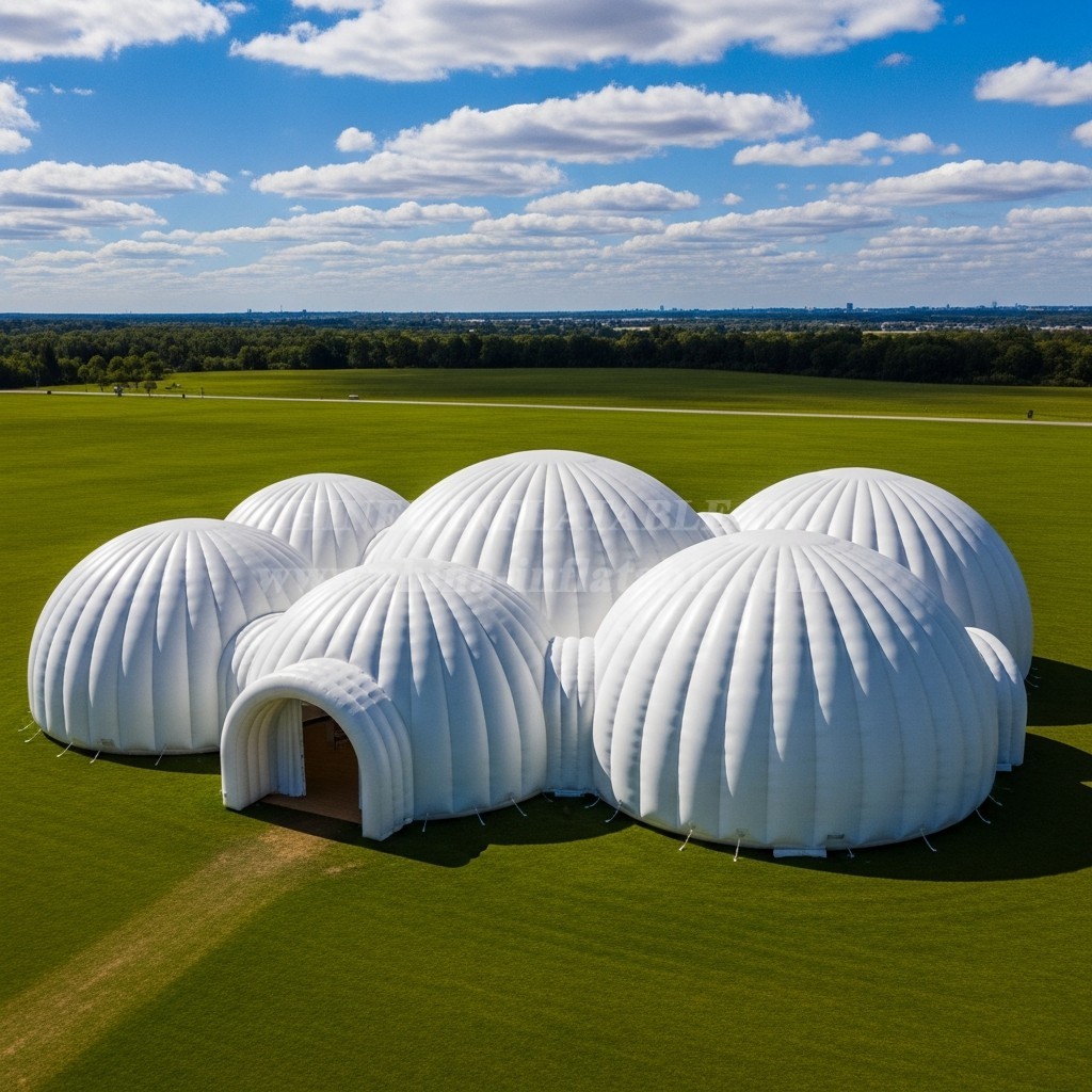 Tent1-6214 Giant White Inflatable Dome