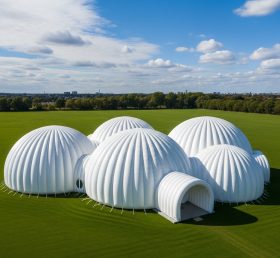 Tent1-6232 White Dome Cluster Inflatable...