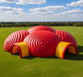 Tent1-6267 Red and Yellow Dome Inflatabl...