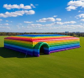 Tent1-6502 Rainbow Striped Inflatable Te...