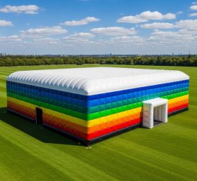Tent1-6503 Rainbow Striped Inflatable Te...