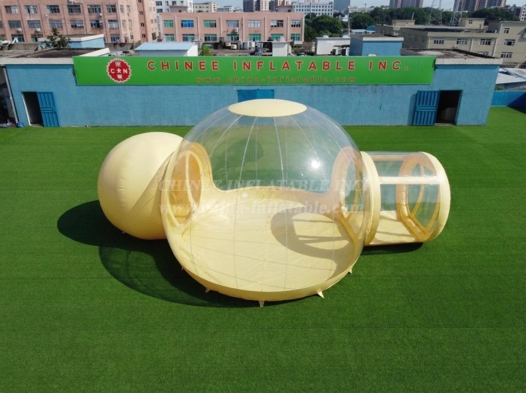 Tent1-5043J Pastel Yellow Inflatable Bubble Tent
