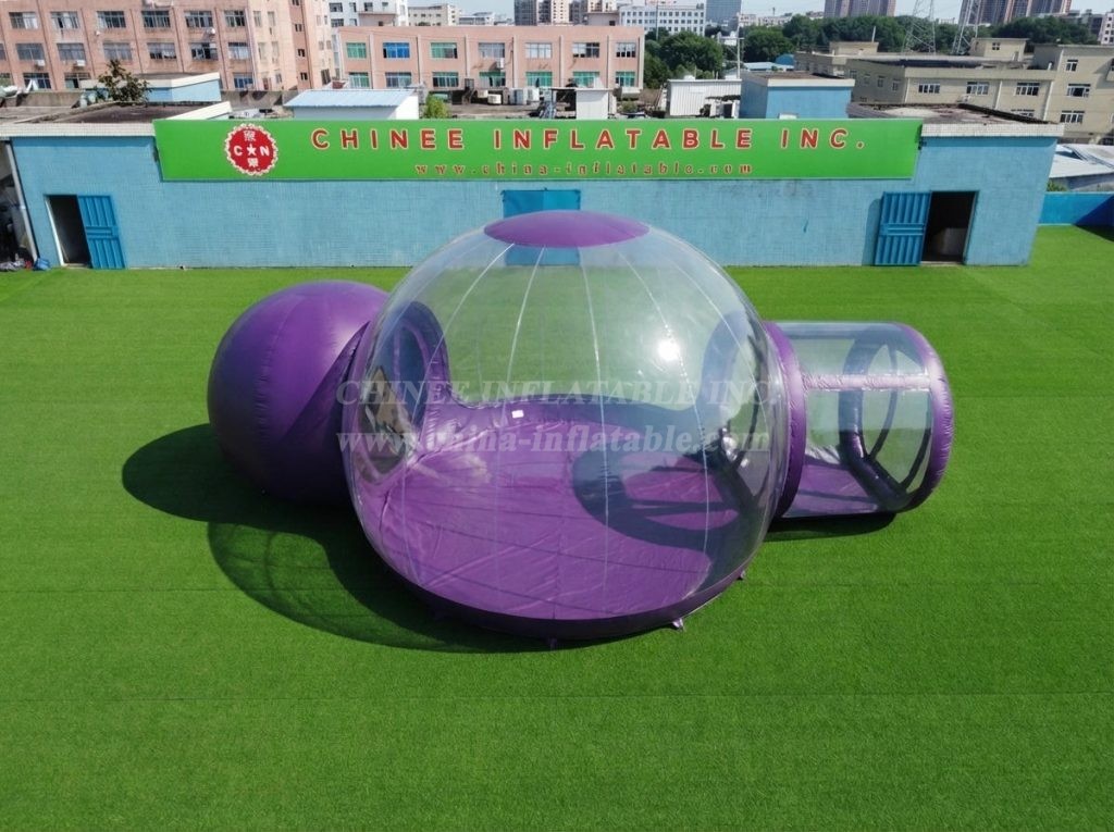 Tent1-5043L Purple Inflatable Bubble Tent