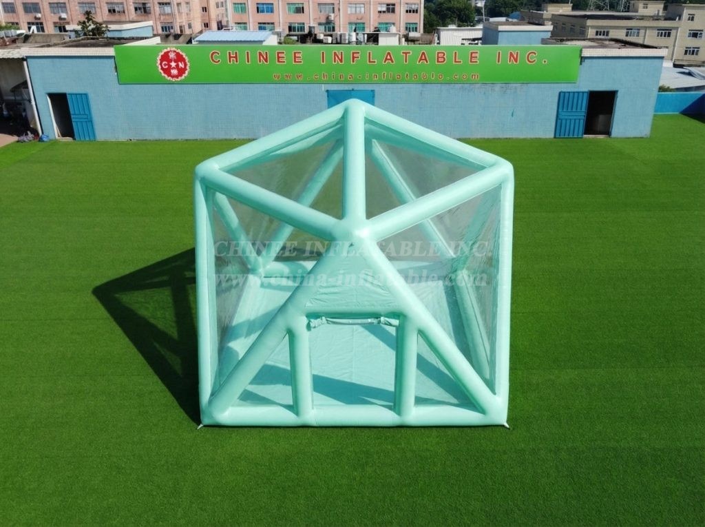 Tent1-5040I Mint Green Inflatable Structured Bubble Tent