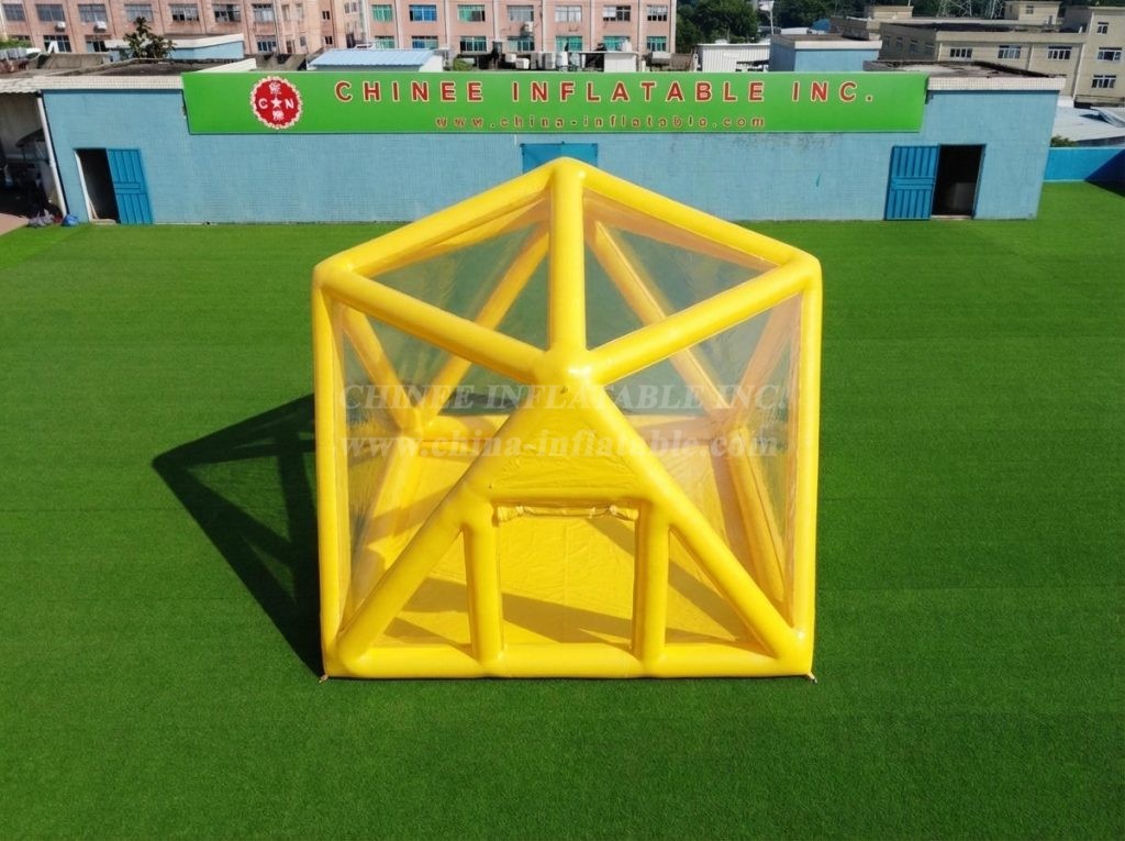 Tent1-5040P Yellow Inflatable Structured Bubble Tent