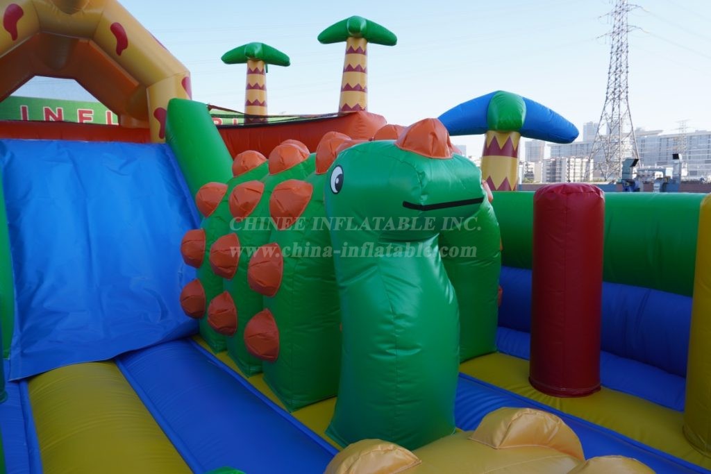 T2-8119 Giraffe Jungle Theme Inflatable Combos