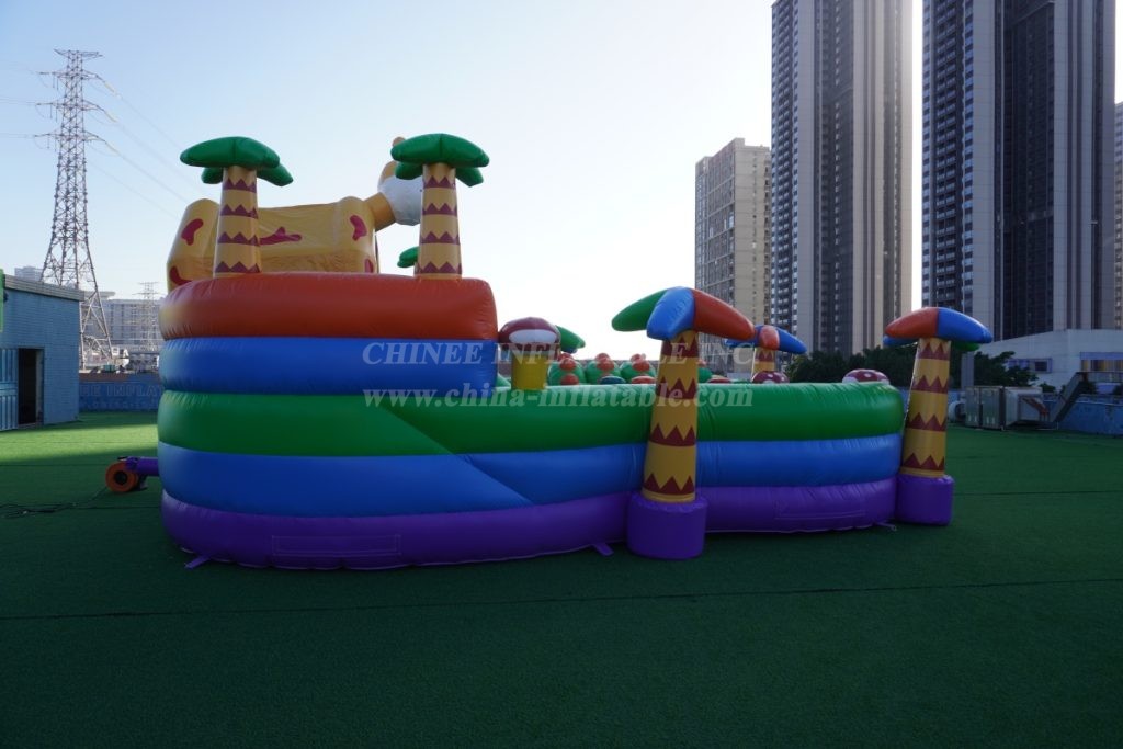 T2-8119 Giraffe Jungle Theme Inflatable Combos