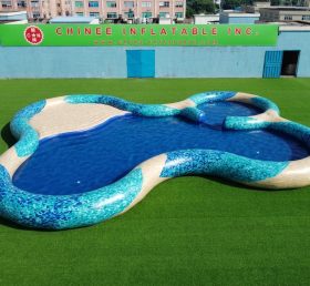 Pool4-037 Irregular Shaped Inflatable Po...
