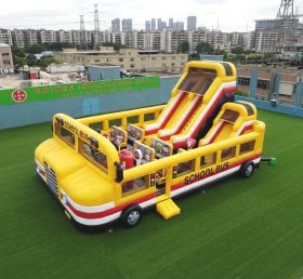T6-6820 Bus Theme Inflatable Playground