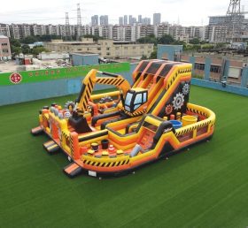 T6-6829 Excavator Theme Inflatable Playg...