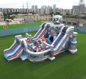 T6-6864 Robot Theme Inflatable Playgroun...